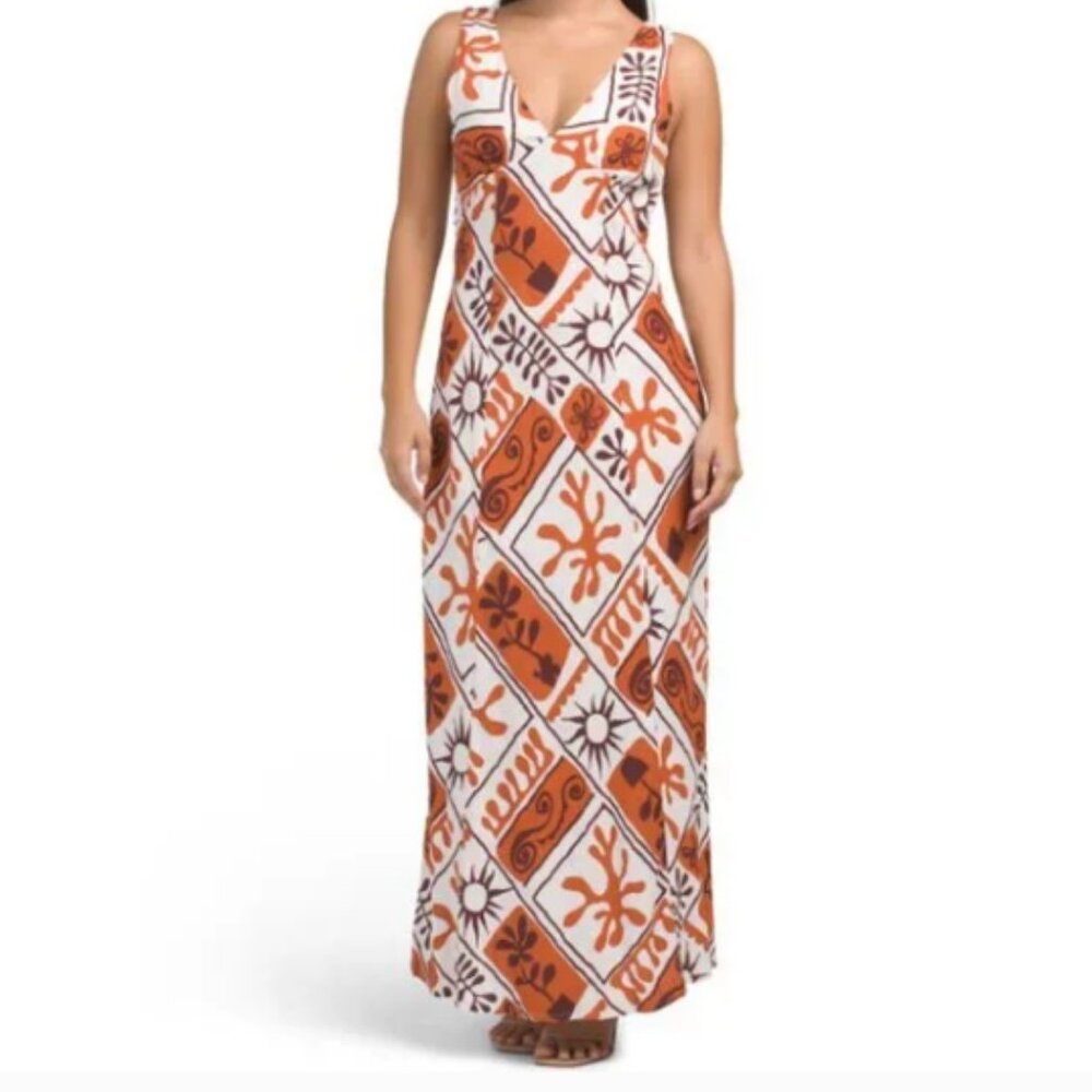 PAPERHEART Multi Sleeveless Floral Tropical Print Maxi Dress